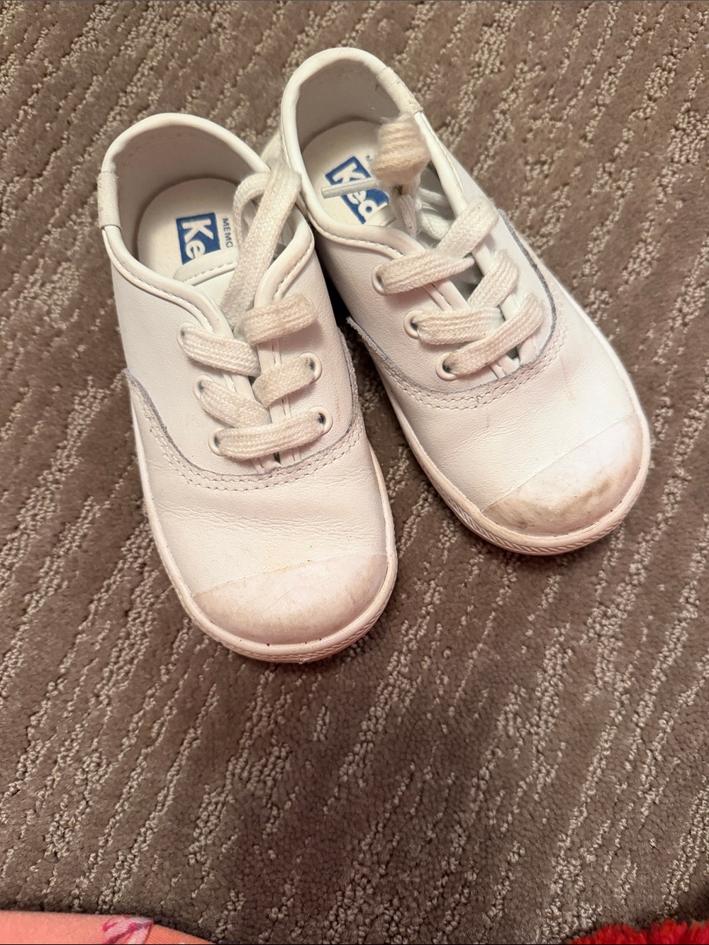 Keds Kids White Lace-Up Sneakers
